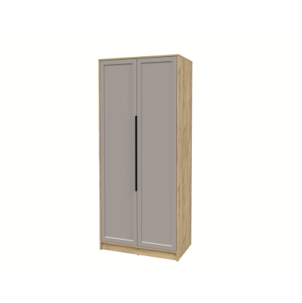 Шкаф распашной Тренд КТ-Ш2 (Дуб золотой ЛДСП/ Луна ЛМДФ) Ш918 В2128 Г547 Шкаф распашной Тренд КТ-Ш2 (Дуб золотой ЛДСП/ Луна ЛМДФ) Ш918 В2128 Г547